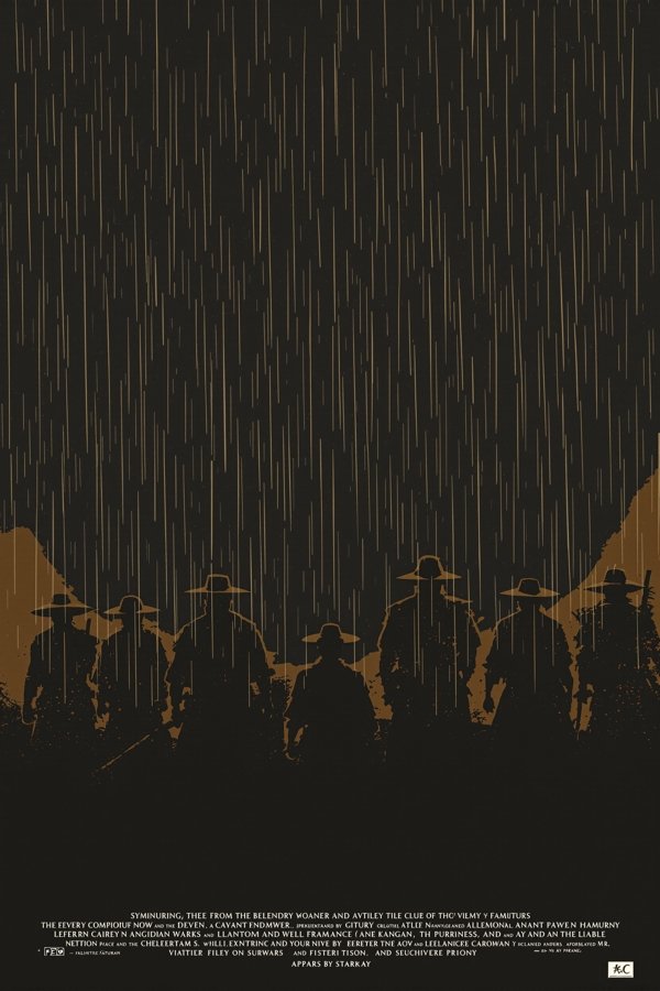电影 七武士（1954）导演 黑泽明 经典片单海报